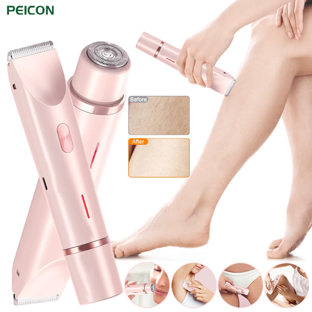 Precision Electric Razor for Women Facial & Body Hair Remover Bikini Trimmer