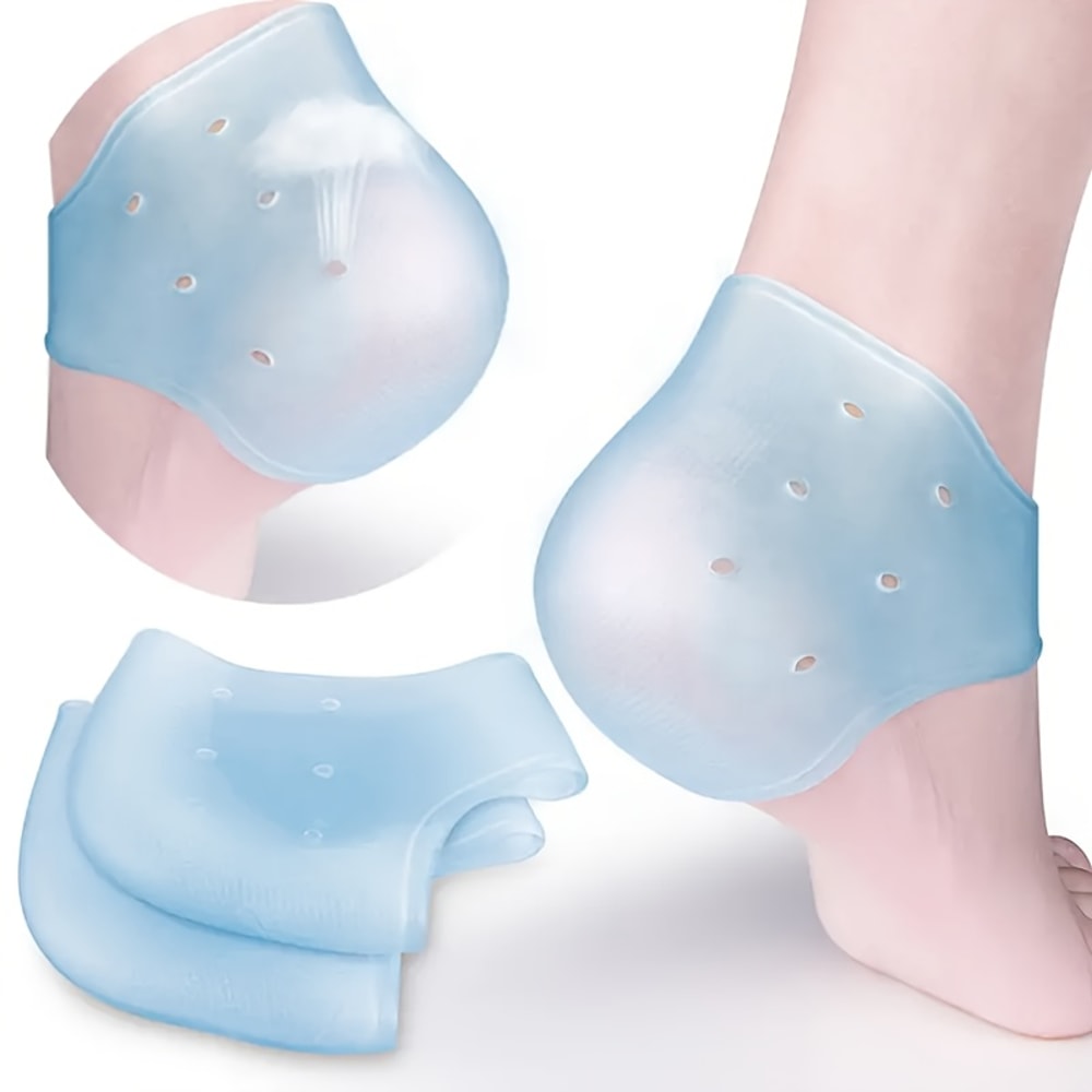 Silicone Gel Heel Cups For Plantar Fasciitis Relief And Cracked Heel Protection 0