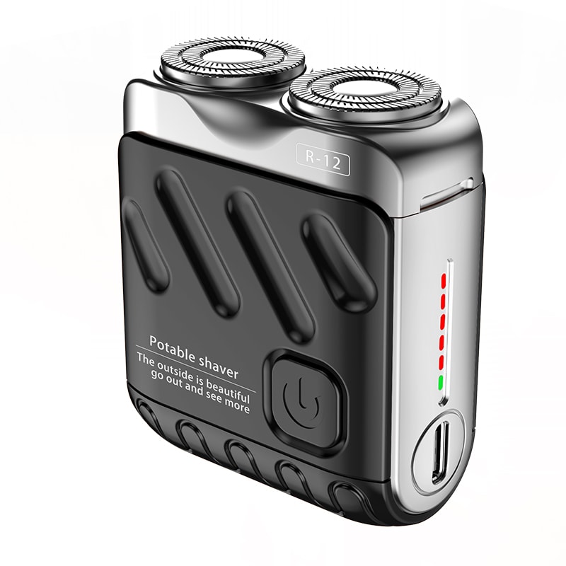 Dual Head Mini Electric Shaver Portable Waterproof Beard Trimmer USB Rechargeable Razor 6