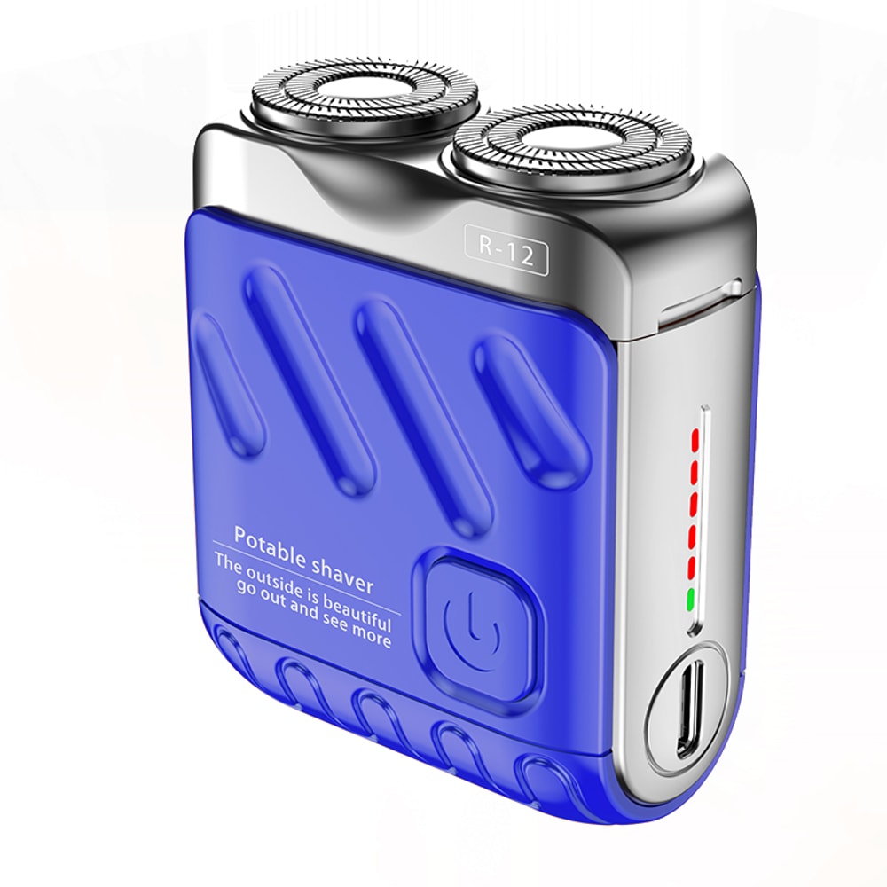 Dual Head Mini Electric Shaver Portable Waterproof Beard Trimmer USB Rechargeable Razor 7