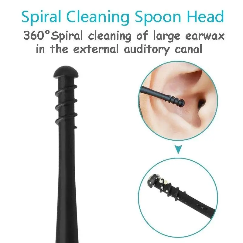 Soft Silicone Ear Cleaner Tool Gentle Spiral Ear Cleaning Tool For Safe Hygienic Care 2
