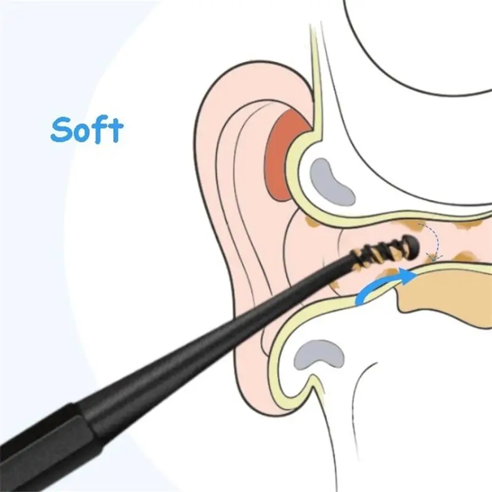 Soft Silicone Ear Cleaner Tool Gentle Spiral Ear Cleaning Tool For Safe Hygienic Care 3