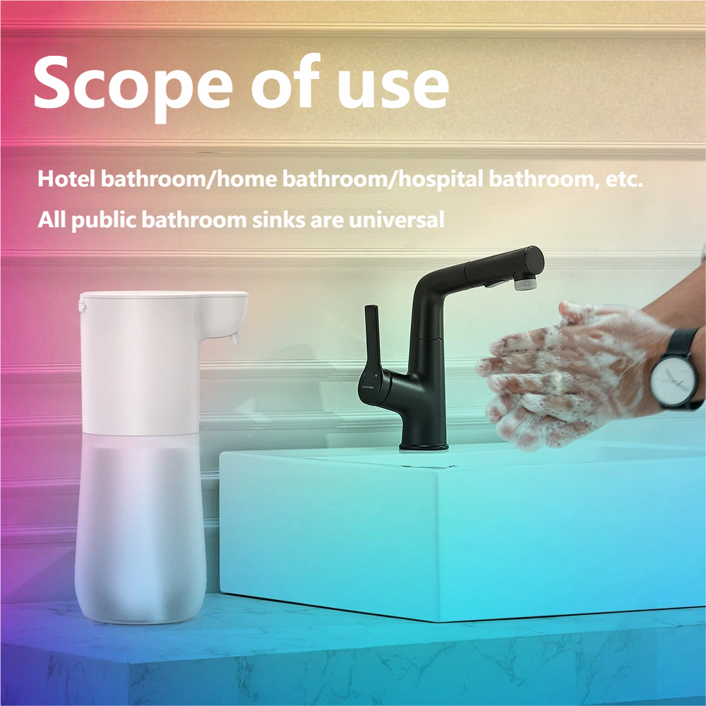 Smart Touchless Soap Dispenser USB Rechargeable Automatic Foam Sanitizer 2