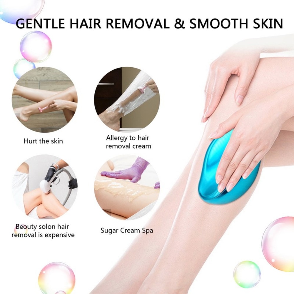 Crystal Hair Removal Eraser Painless Reusable hair removal tool for Smooth Skin
