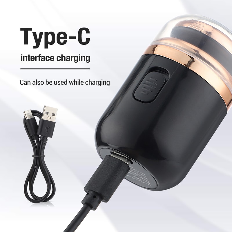 Compact Electric Travel Razor With Nose Trimmer USB C Waterproof Portable Shaver 4