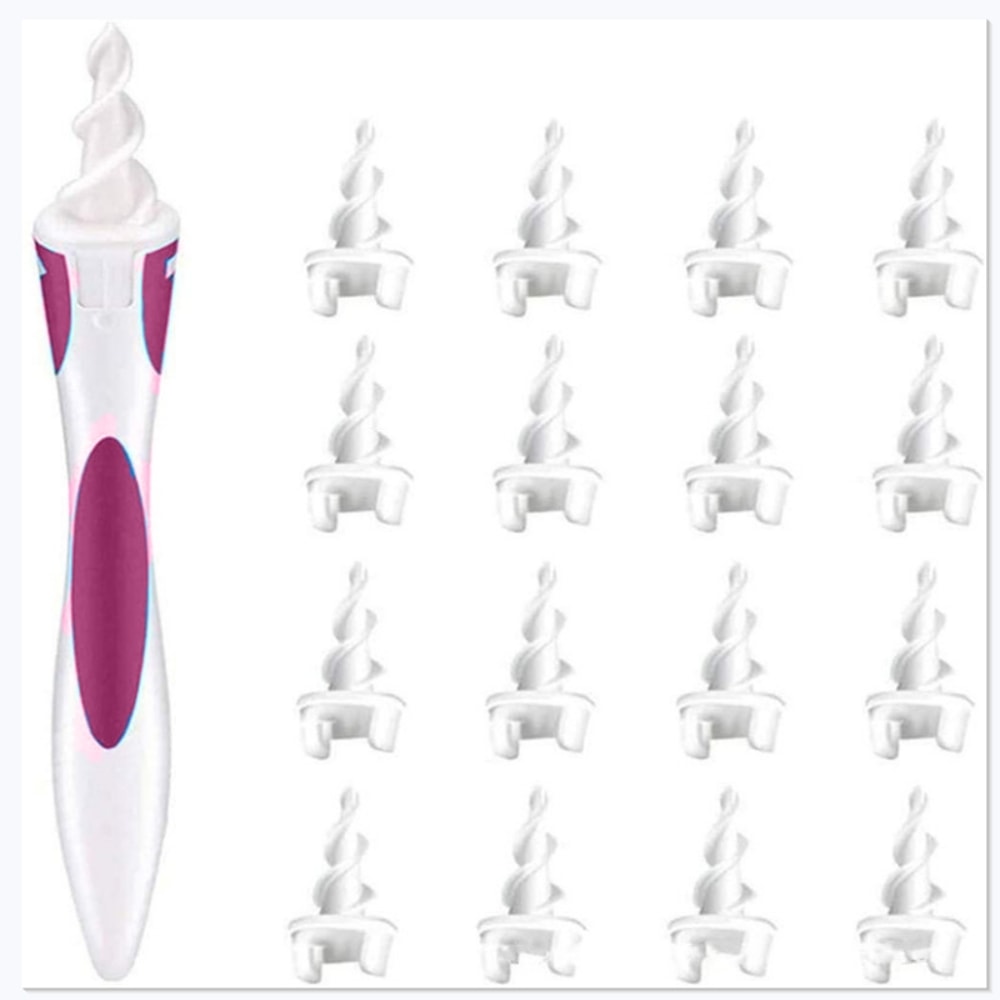 Piece Ear Cleaning Kit With Soft Spiral Tips Portable Ear Wax Removal Tool Set 6