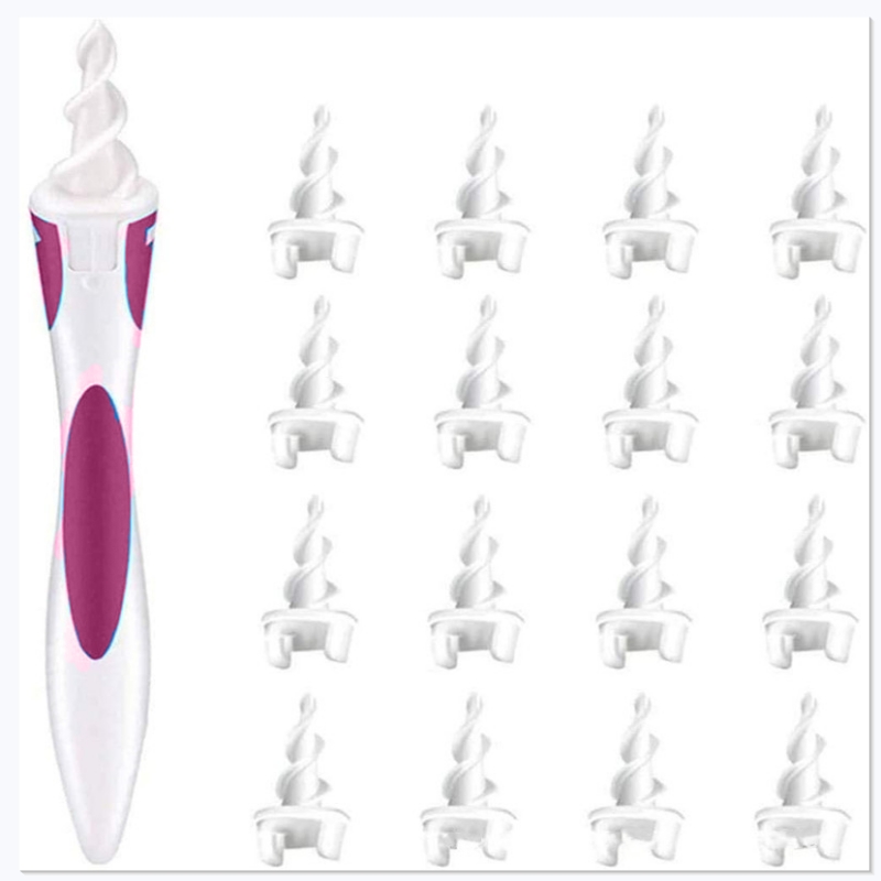 Piece Ear Cleaning Kit With Soft Spiral Tips Portable Ear Wax Removal Tool Set 6