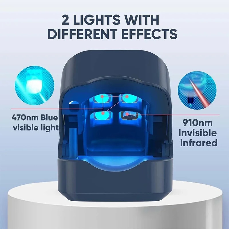 Laser Nail Fungus Treatment Device With Blue Light Therapy USB Rechargeable Onychomycosis Care 2