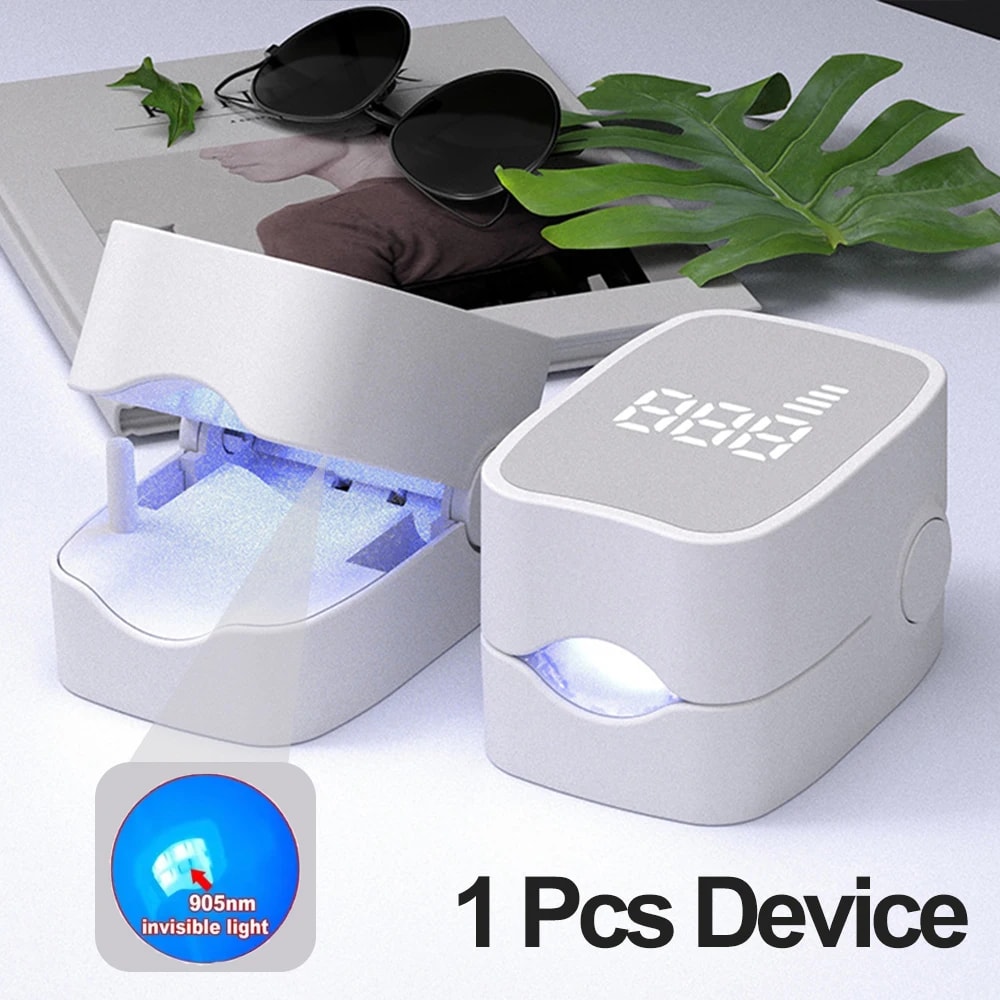 Laser Nail Fungus Treatment Device With Blue Light Therapy USB Rechargeable Onychomycosis Care 7