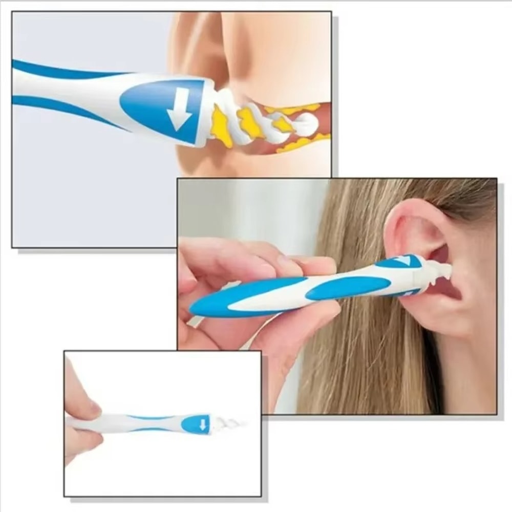 Silicone Ear Wax Remover Kit with Tips Safe Ear Cleaner Tool for Easy Hygiene