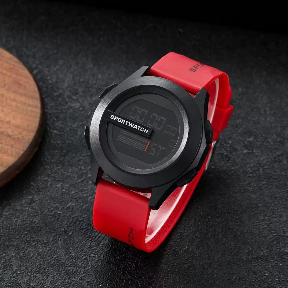 Rugged Waterproof LED Digital Sports Watch for Men Fitness Alarm Chrono