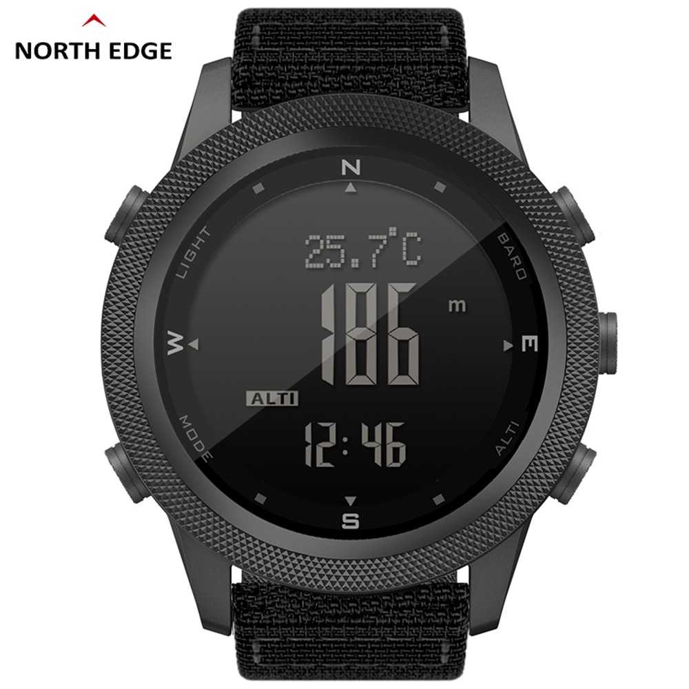 North Edge Apache Outdoor Digital Watch with Altimeter Barometer Compass