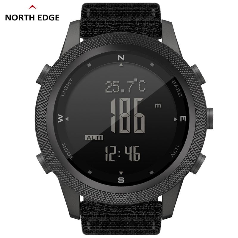 North Edge Apache Outdoor Digital Watch with Altimeter Barometer Compass
