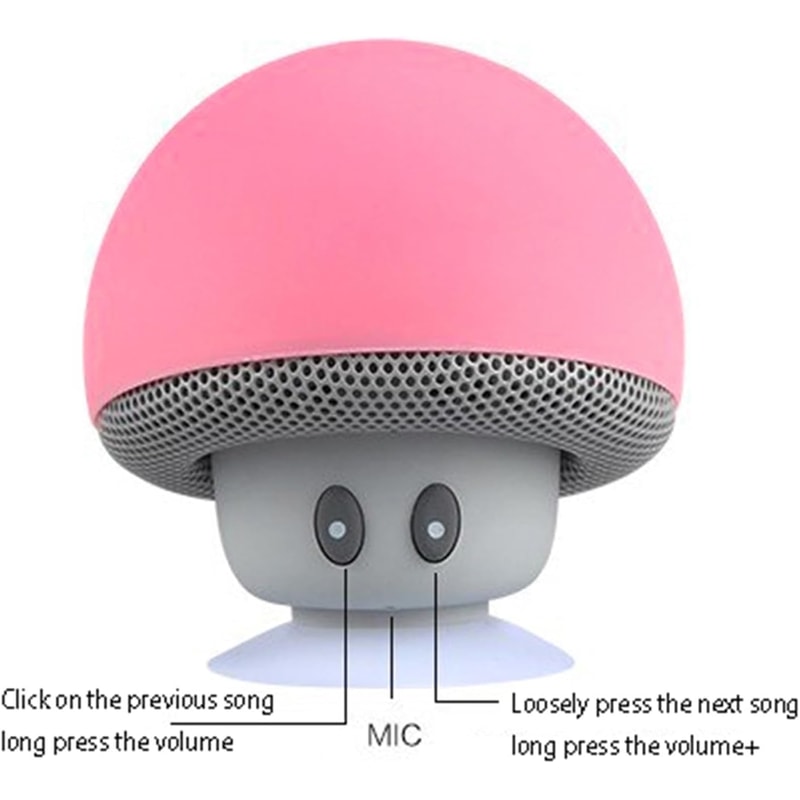 Portable Waterproof Bluetooth Speaker with Suction Cup Powerful Bass Range for Outdoor Adventures