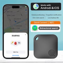 smart bluetooth gps tracker tag for keys pets and cars with anti lost alerts