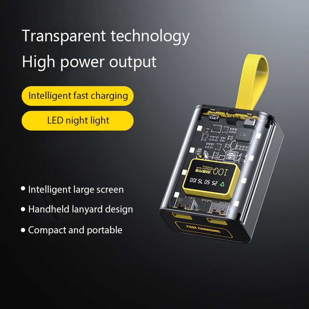 DIY Power Bank Case with LED Light Dual USB Fast Charge Battery Charger Box