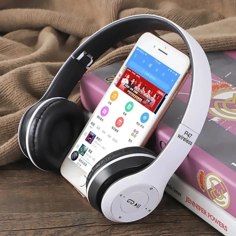 Foldable Wireless Bluetooth Headphones With Deep Bass Stereo For Music Gaming Kids 0