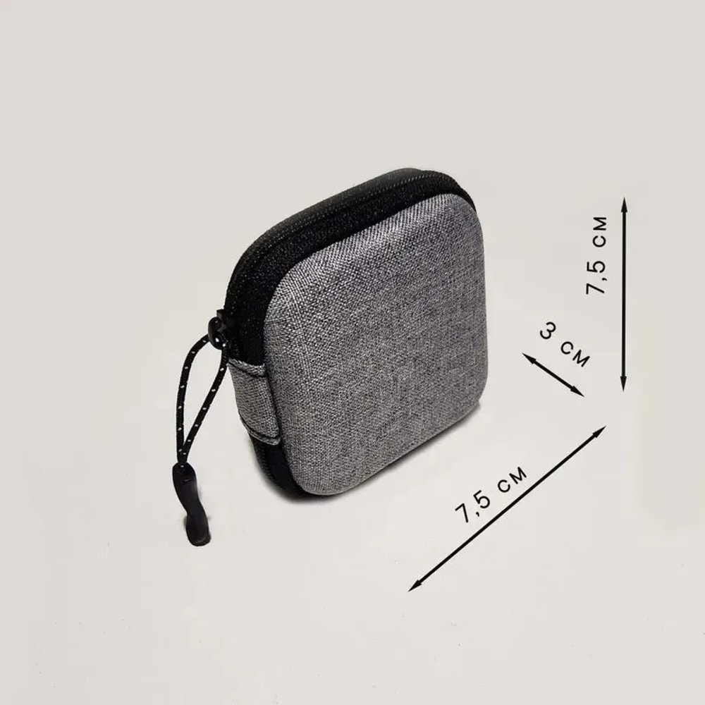 Portable Shockproof Headphone Case Travel Organizer for Earbuds, Cables & Accessories