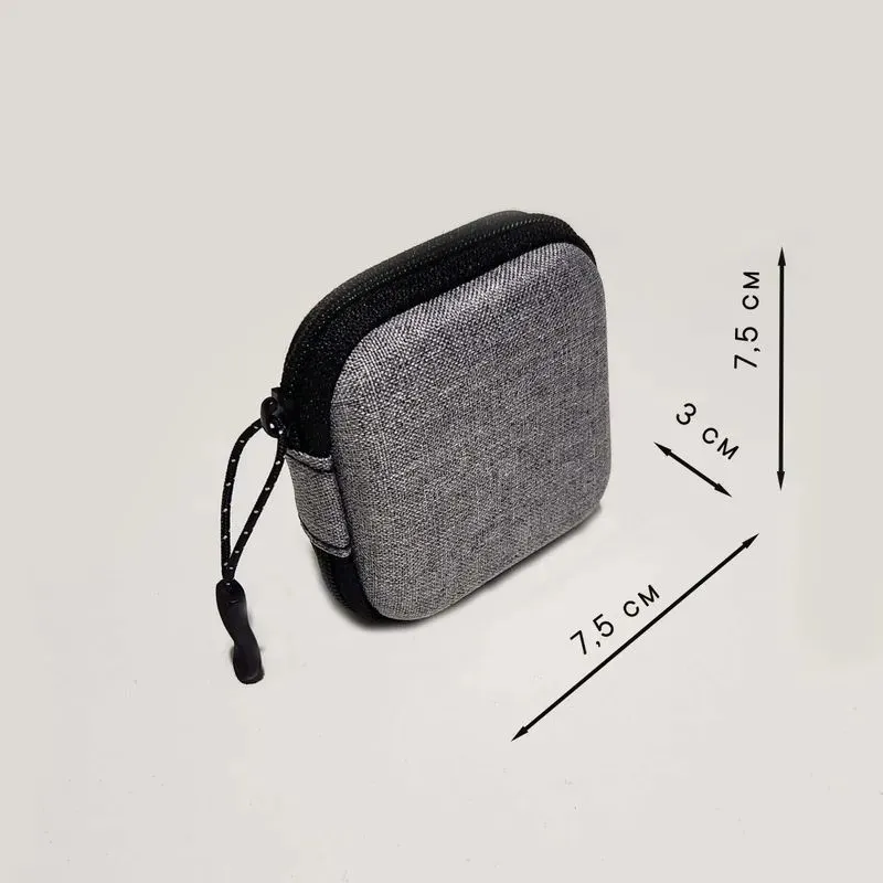 Portable Shockproof Headphone Case Travel Organizer for Earbuds, Cables & Accessories