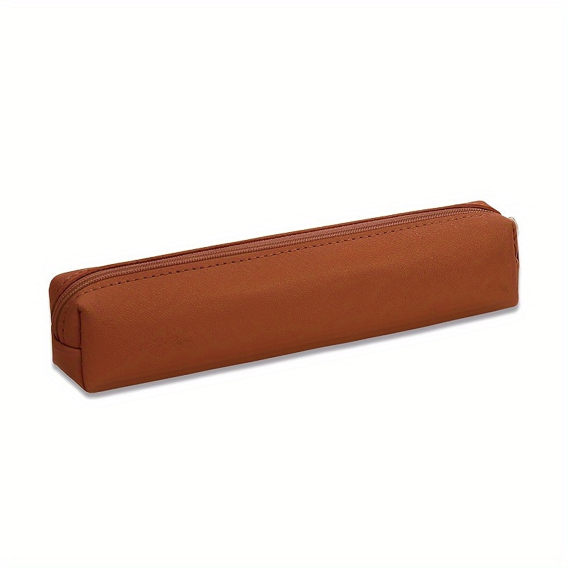 Mini Faux Leather Makeup Pencil Case Portable Cosmetic Organizer Pouch 4