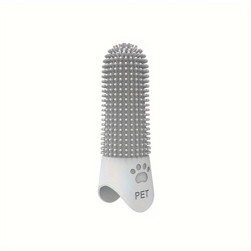 Silicone Finger Pet Toothbrush for Dogs & Cats Gentle Oral Care Cleaner