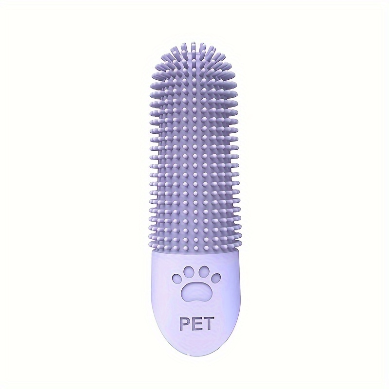 Silicone Finger Pet Toothbrush for Dogs & Cats Gentle Oral Care Cleaner