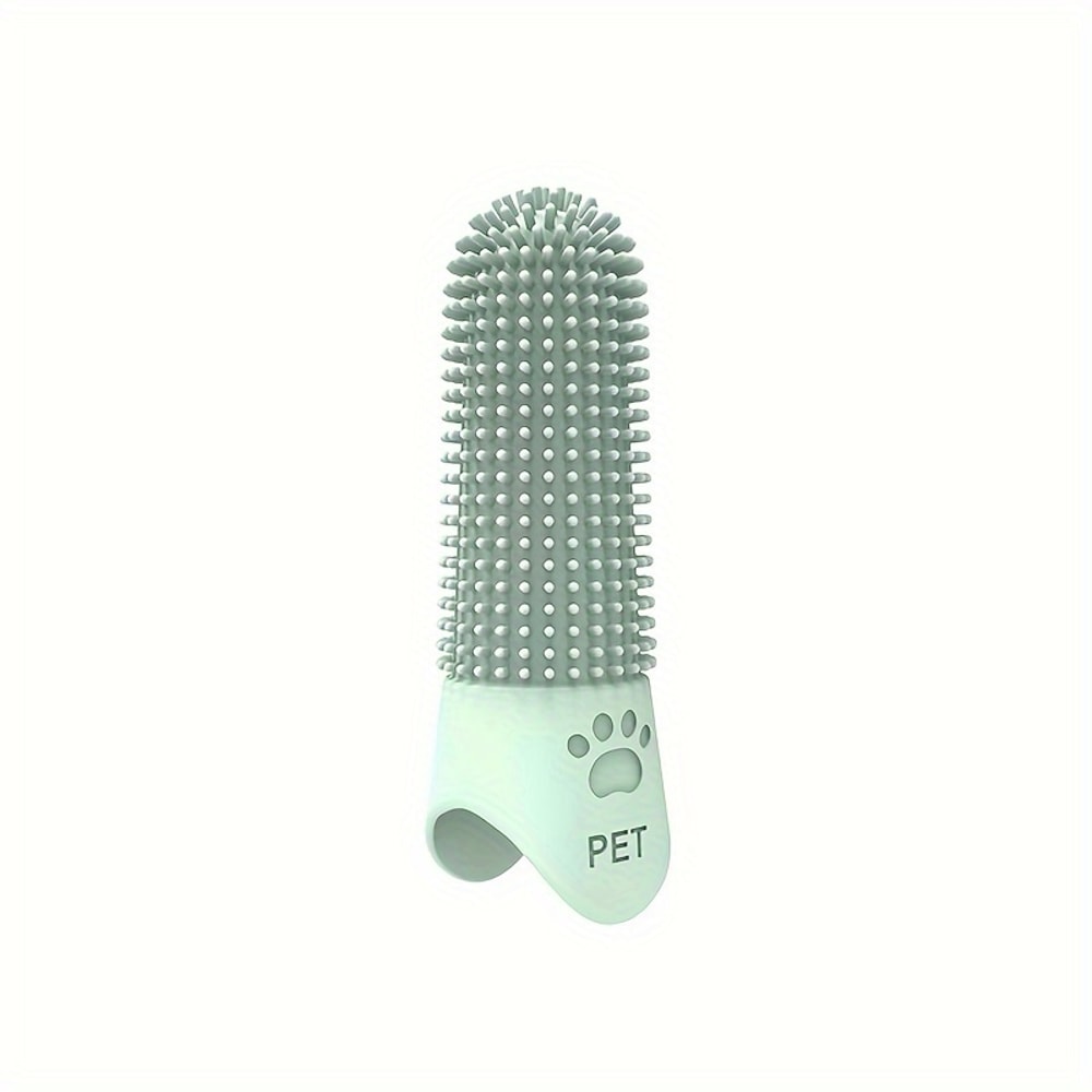 Silicone Finger Pet Toothbrush for Dogs & Cats Gentle Oral Care Cleaner
