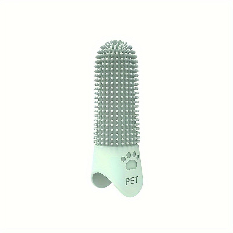 Silicone Finger Pet Toothbrush for Dogs & Cats Gentle Oral Care Cleaner