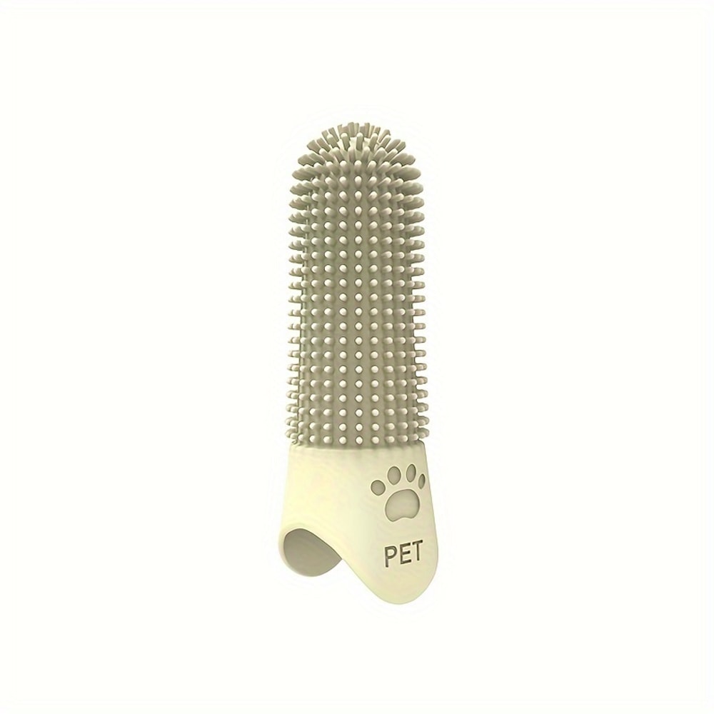 Silicone Finger Pet Toothbrush for Dogs & Cats Gentle Oral Care Cleaner