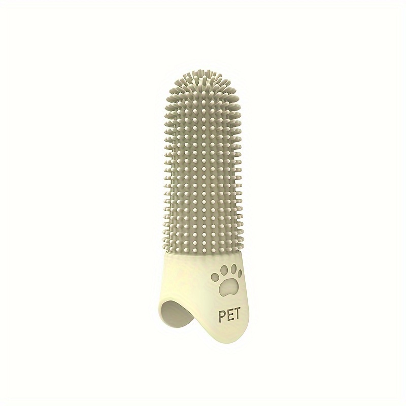 Silicone Finger Pet Toothbrush for Dogs & Cats Gentle Oral Care Cleaner