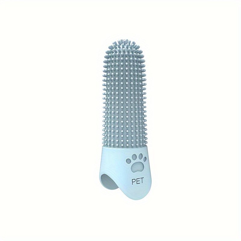 Silicone Finger Pet Toothbrush for Dogs & Cats Gentle Oral Care Cleaner