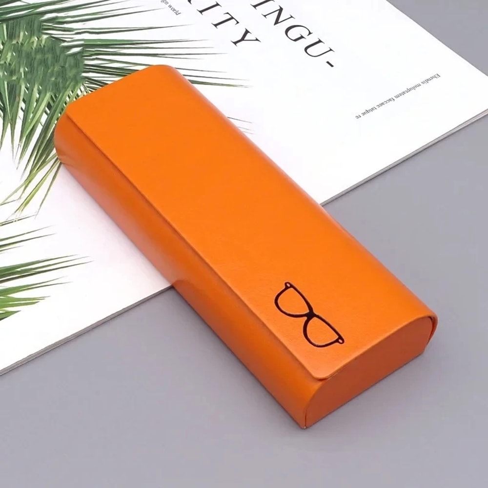 Slim Anti Pressure Glasses Case With Mirror Portable Eyeglass Case For Sunglasses Myopia Glasses 5