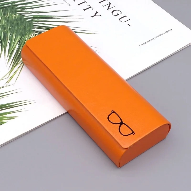 Slim Anti Pressure Glasses Case With Mirror Portable Eyeglass Case For Sunglasses Myopia Glasses 5