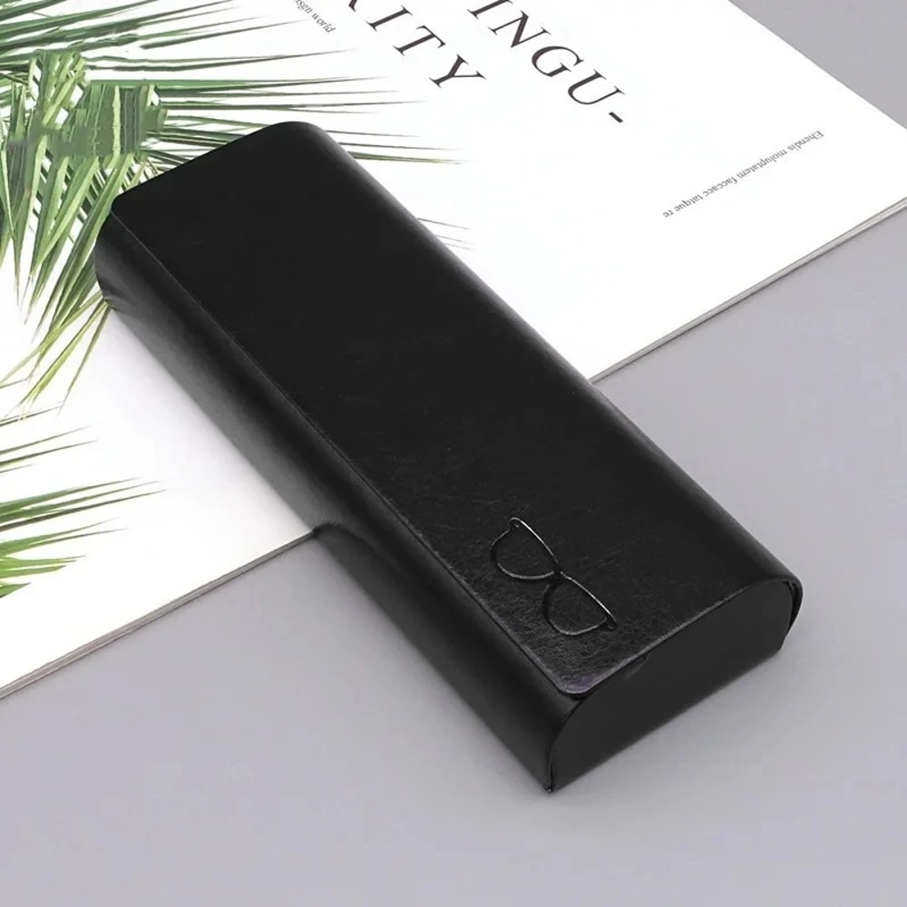 Slim Anti Pressure Glasses Case With Mirror Portable Eyeglass Case For Sunglasses Myopia Glasses 7