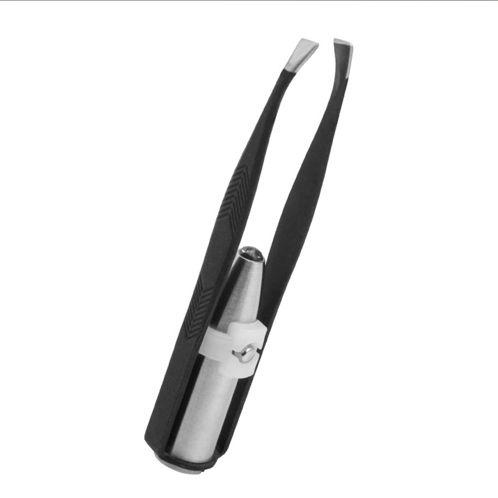 LED Precision Eyebrow Tweezer with Light Portable Stainless Steel Hair Remover