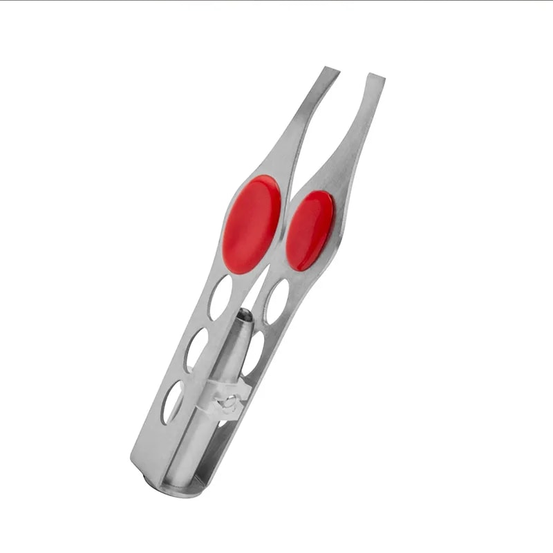 LED Precision Eyebrow Tweezer with Light Portable Stainless Steel Hair Remover