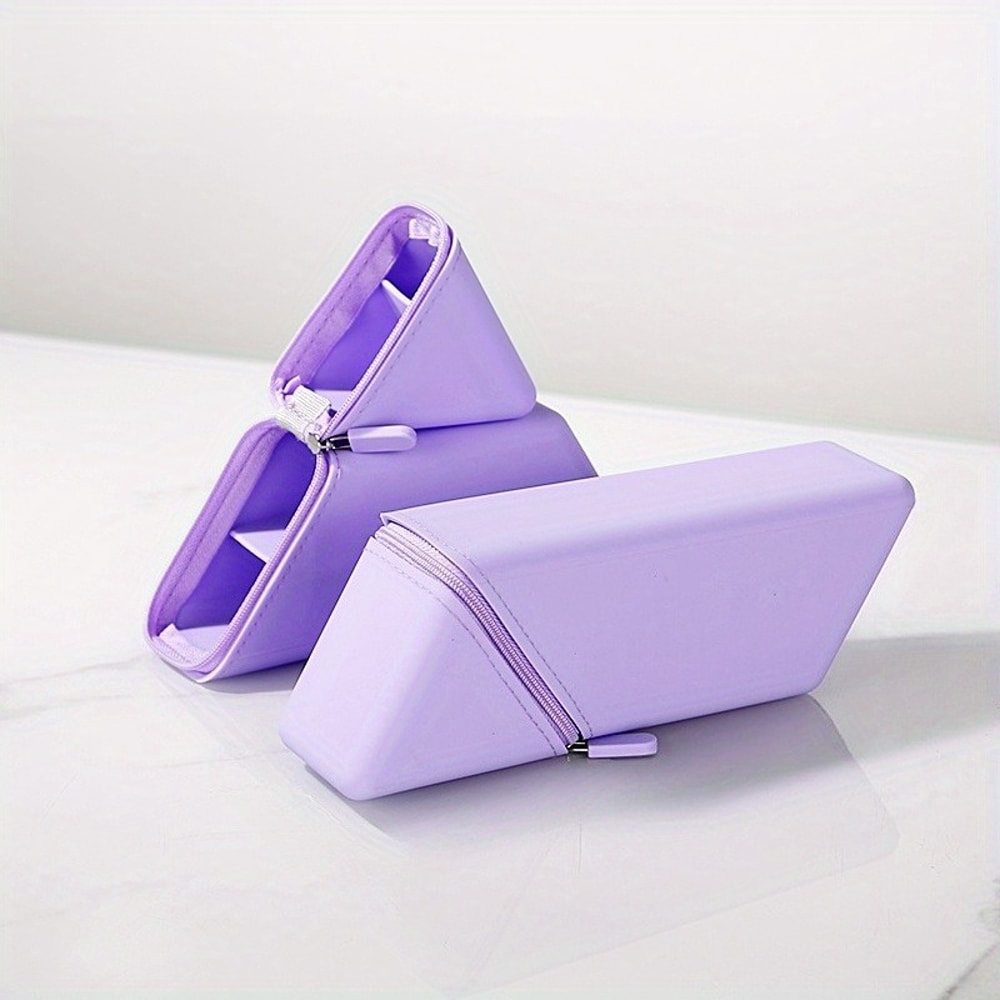 Foldable Silicone Pen Holder Expandable Pencil Holder Organizer For Desk Storage 3