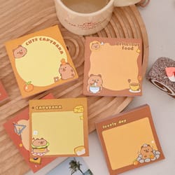 capybara memo pad cute cartoon stationery notes for school and office