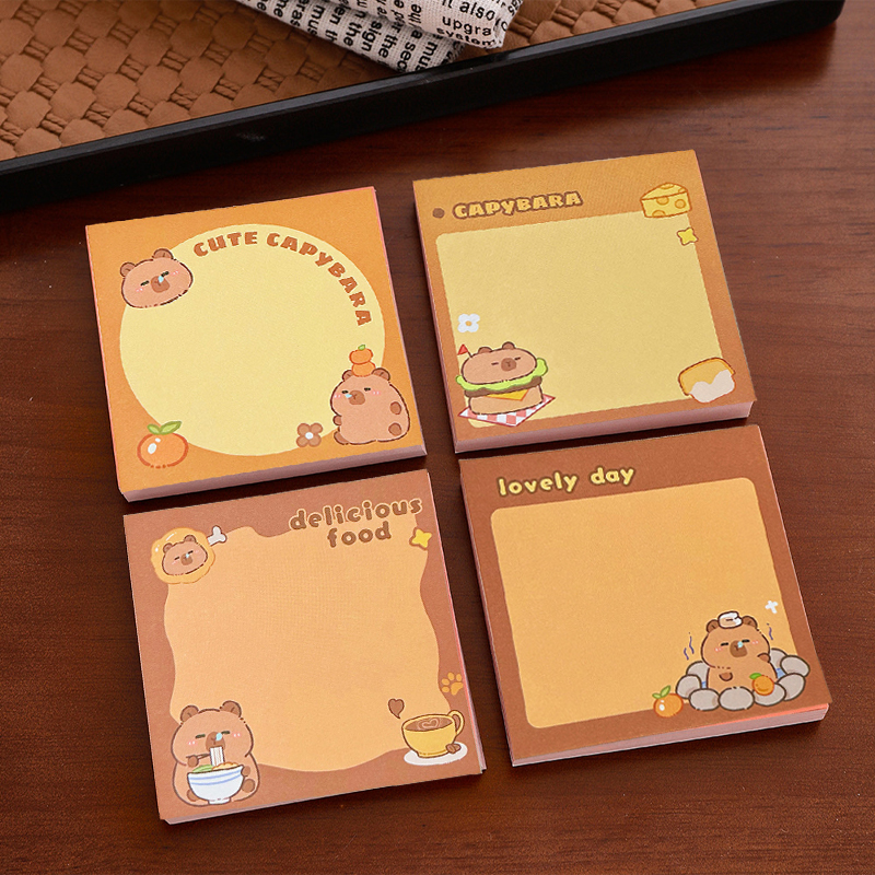 Capybara Memo Pad Cute Cartoon Stationery Notes For School And Office 1