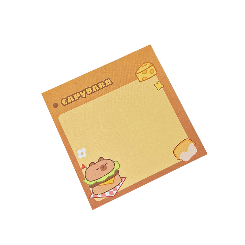 Capybara Memo Pad Cute Cartoon Stationery Notes For School And Office 7