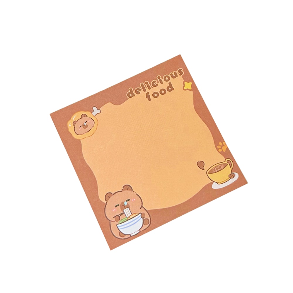 Capybara Memo Pad Cute Cartoon Stationery Notes For School And Office 8