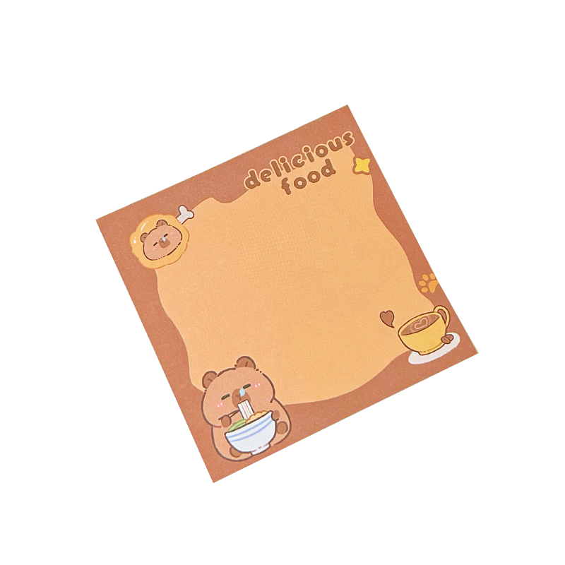 Capybara Memo Pad Cute Cartoon Stationery Notes For School And Office 8