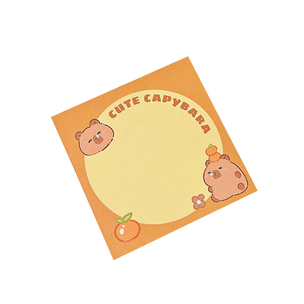 Capybara Memo Pad Cute Cartoon Stationery Notes For School And Office 9