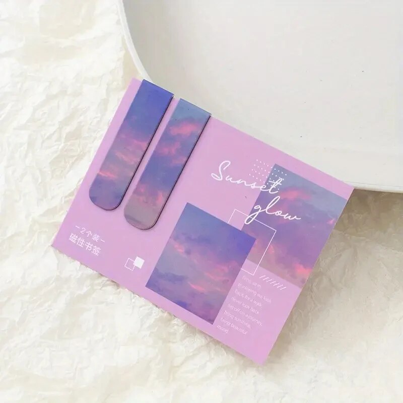 Magnetic Forest Landscape Bookmarks Set for Readers and Book Lovers