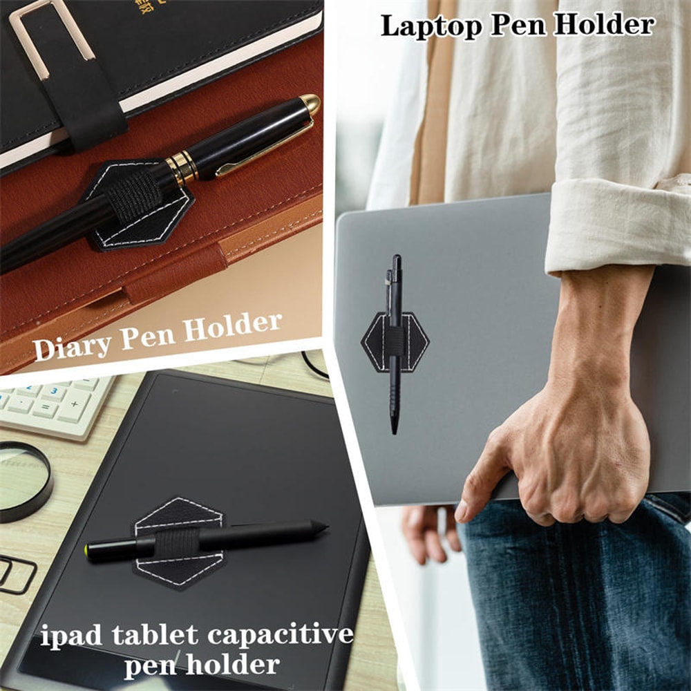 Magnetic Adhesive Apple Pencil Holder Elastic Band Pen Sleeve For IPad Tablet 2