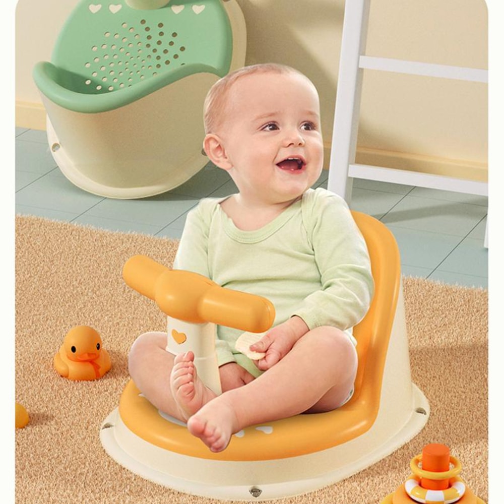 Foldable Baby Shower Seat With Support Anti Slip Infant Bath Chair For Newborns And Toddlers 1