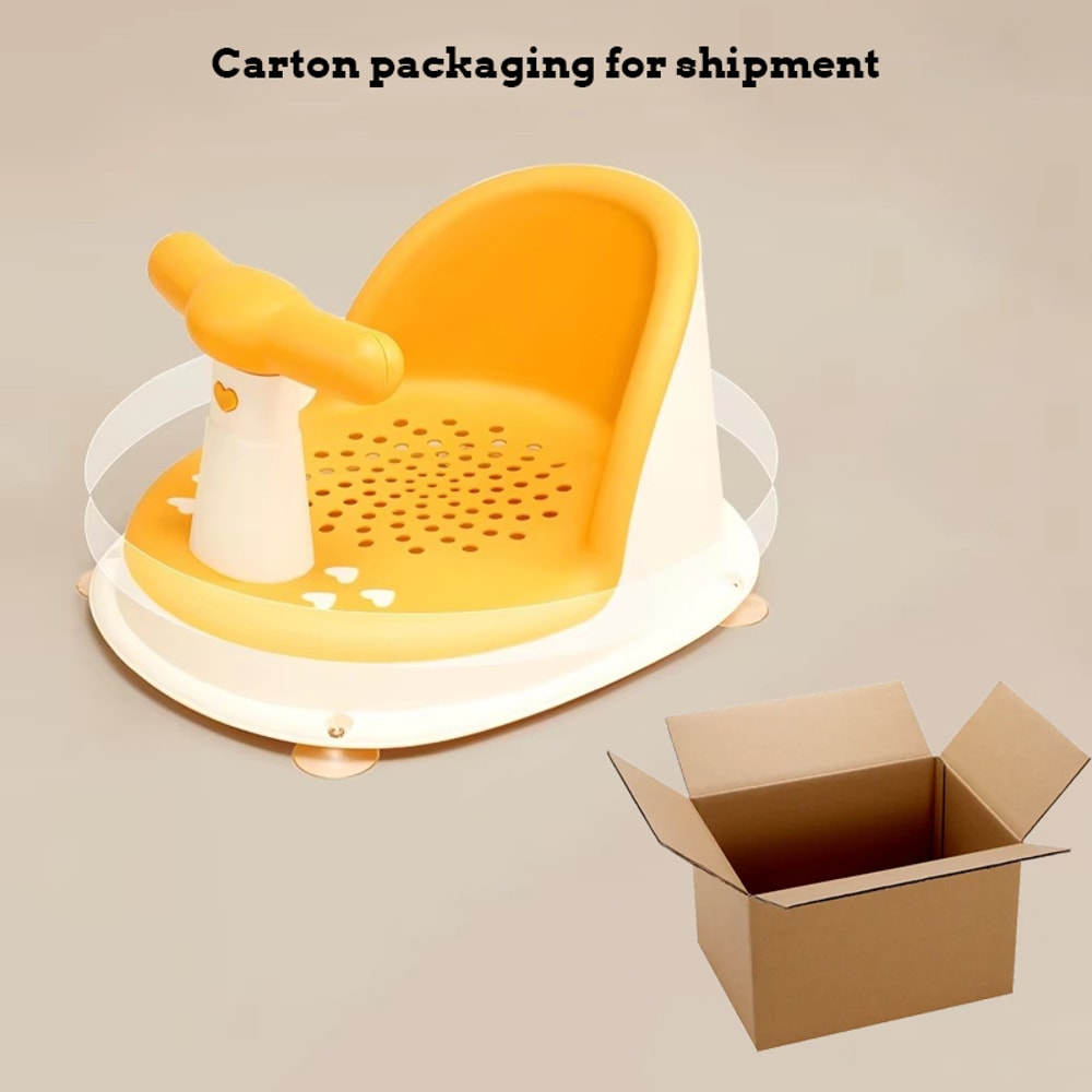 Foldable Baby Shower Seat With Support Anti Slip Infant Bath Chair For Newborns And Toddlers 2