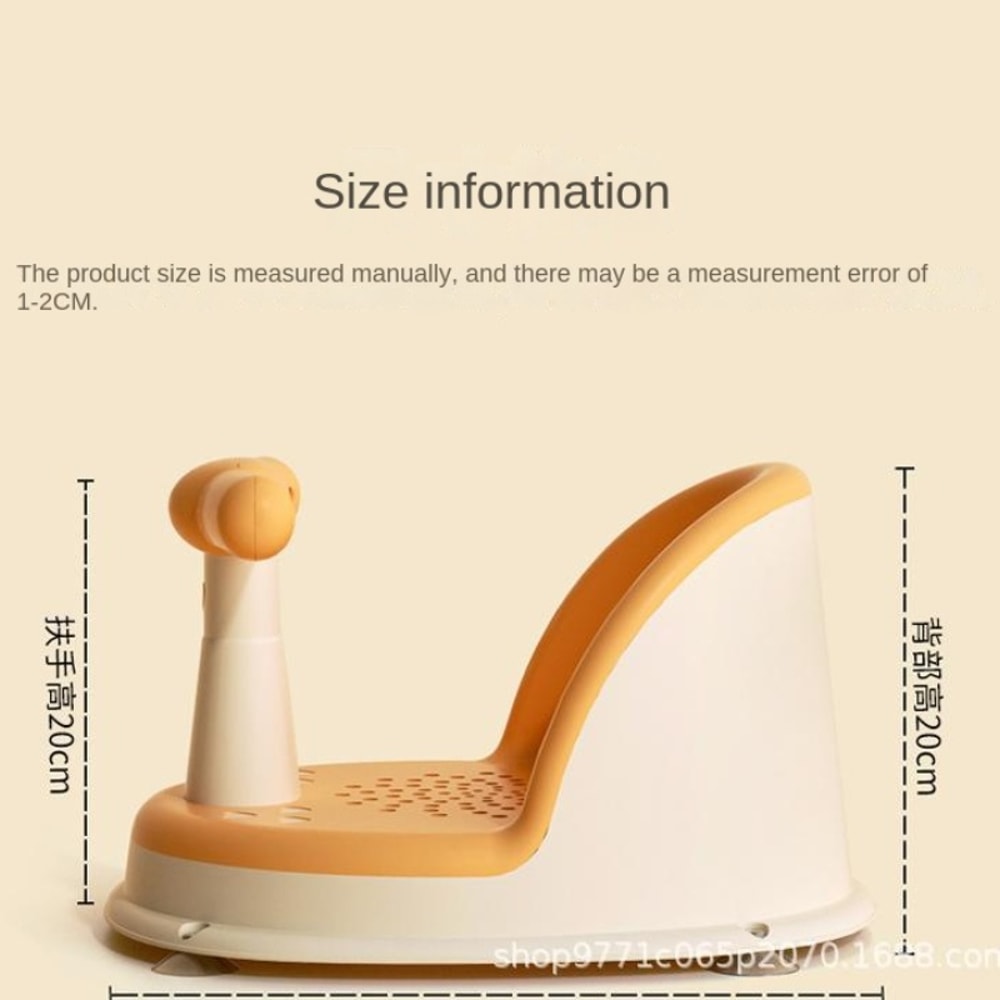 Foldable Baby Shower Seat With Support Anti Slip Infant Bath Chair For Newborns And Toddlers 4