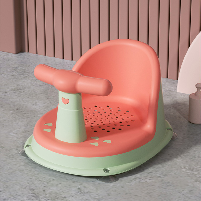 Foldable Baby Shower Seat With Support Anti Slip Infant Bath Chair For Newborns And Toddlers 8