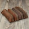 Vintage Leather Pencil Case Organizer Zipper Pouch for Pens Glasses Stationery